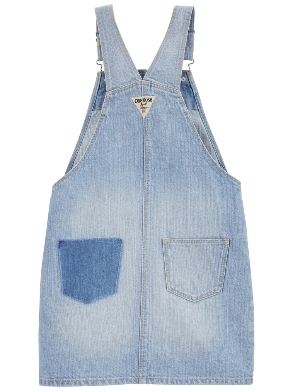 Oshkosh B’Gosh Denim Dress Light Wash Overall Straps 6 6X